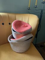 Pintų krepšių rinkinys(2vnt)